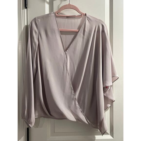 Krisa Tops - krisa lilac ruffle sleeve blouse - S EUC